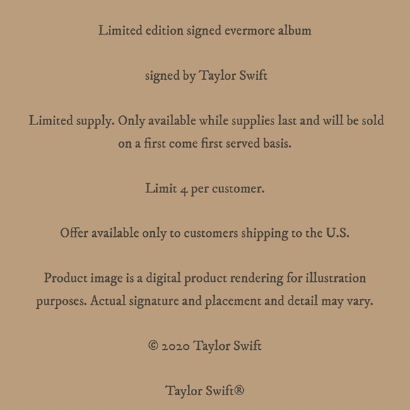 NEW Signed Taylor Swift Evermore CD - Picture 4 of 6